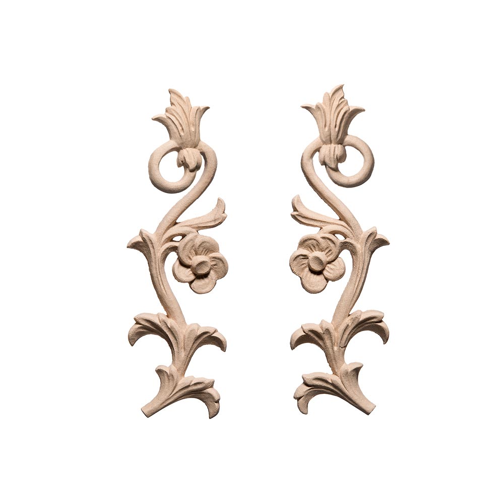 Pair of friezes in wood pulp size cm. 25X7x1