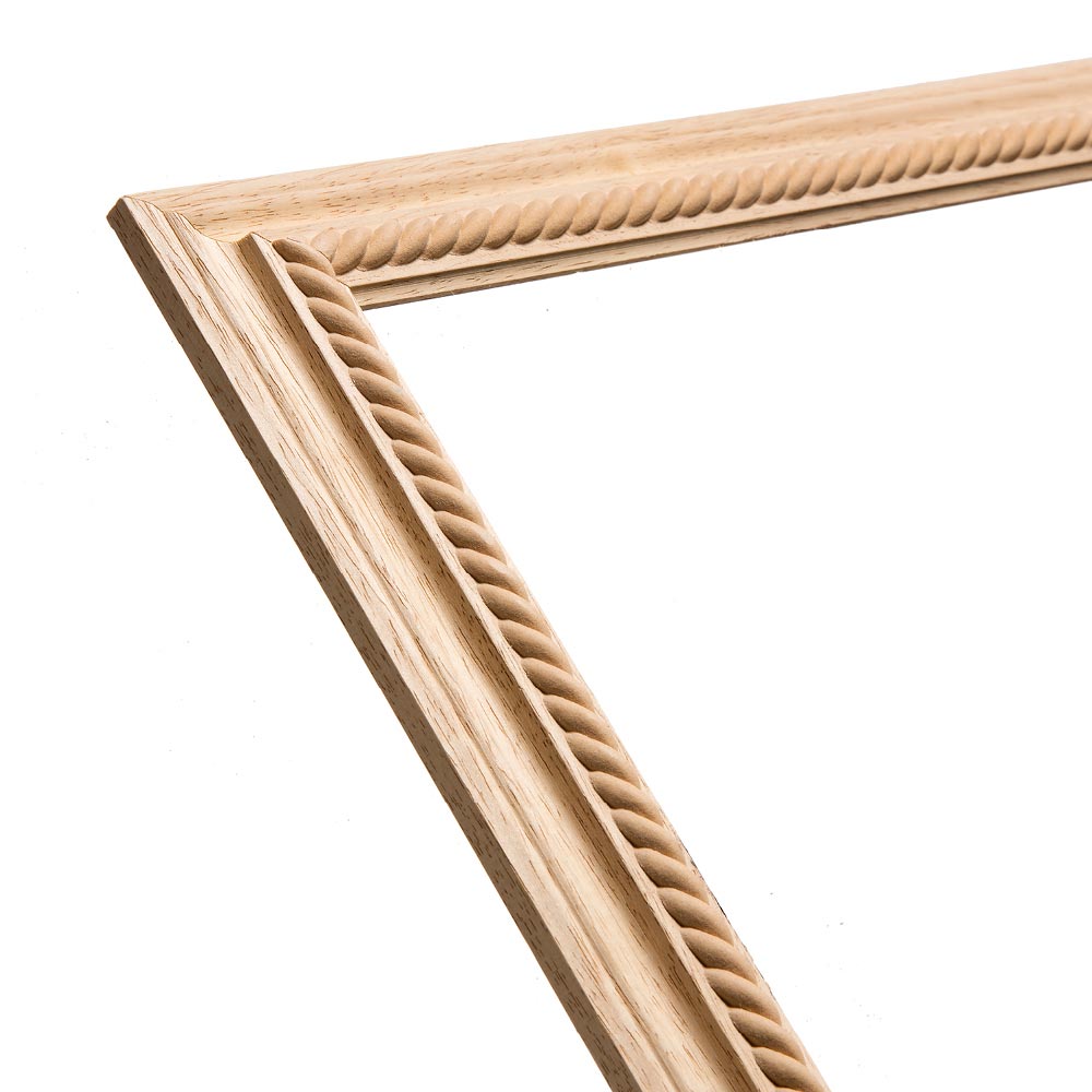 Twisted cord made to measure frame in wood pulp