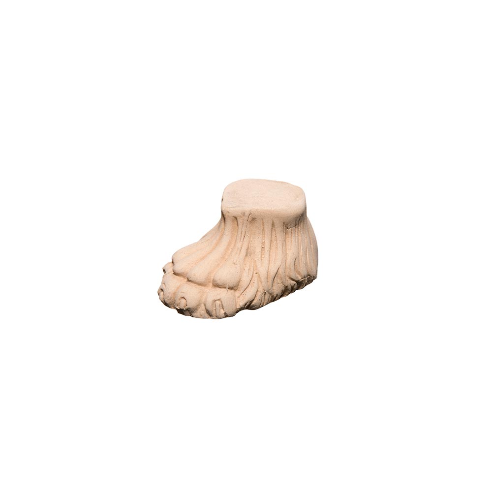 Decorative lion’s foot in wood pulp size cm. 12X8x6