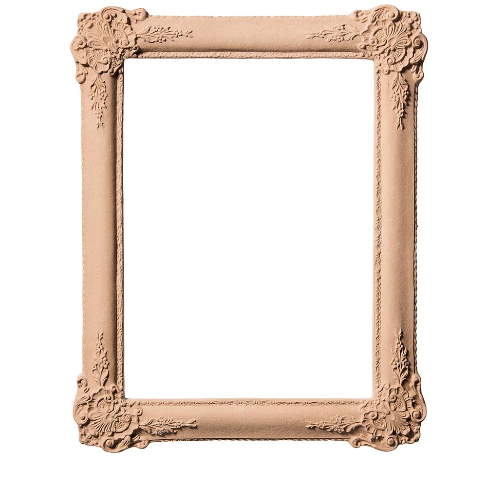 Rectangular frame with 4 carvings size 39x49x3,5