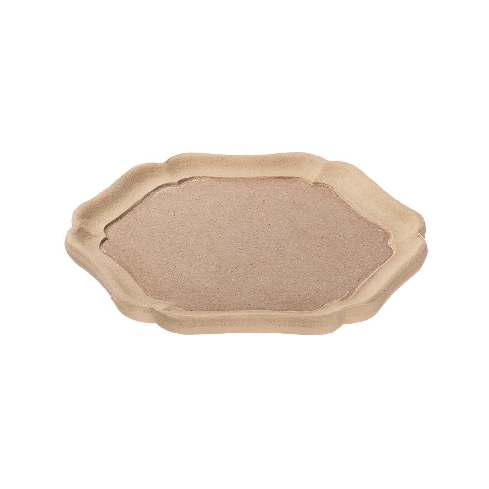 Hexagonal daisy tray size cm. 23,5X23,5x1,5