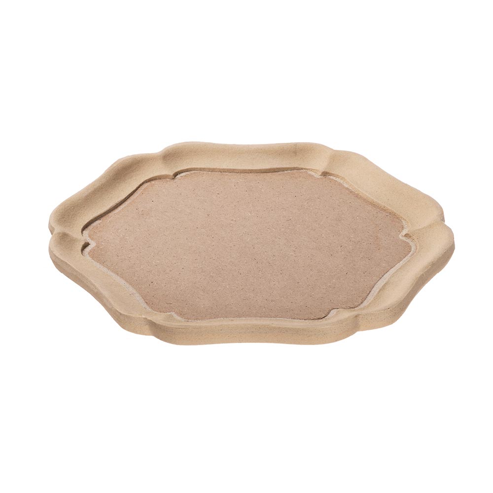 Hexagonal daisy tray size cm. 27,5X27,5x1,5