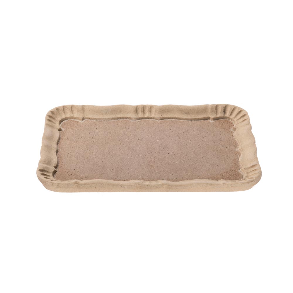 Rectangular shell tray size 22x15,5x1,3