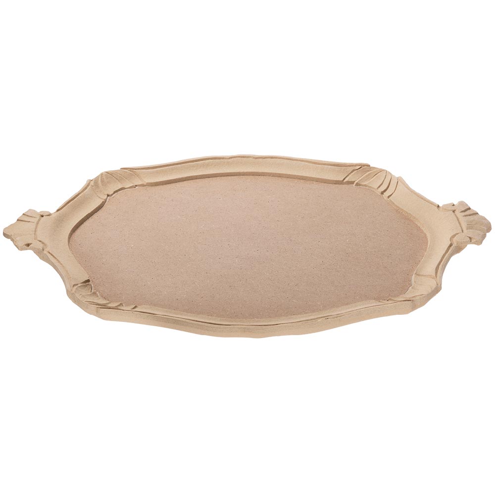 Oval scalloped florentine tray size cm. 51,5X34,7x2,5