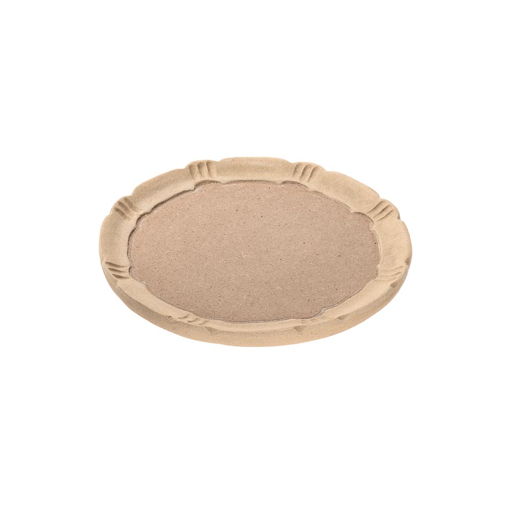 Round scalloped florentine tray size cm. diam. 19,5X1,5