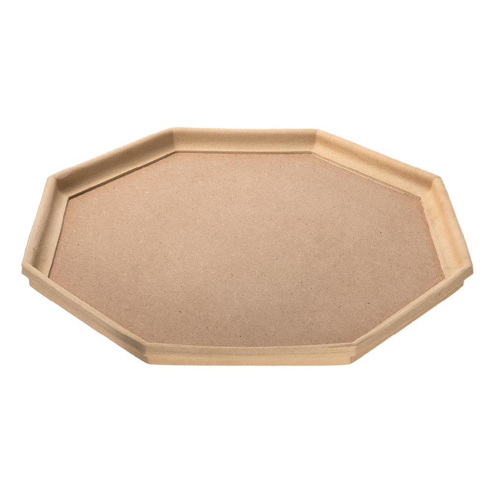 Octagonal florentine tray ‘baccello’ size 42,5x42,5x3