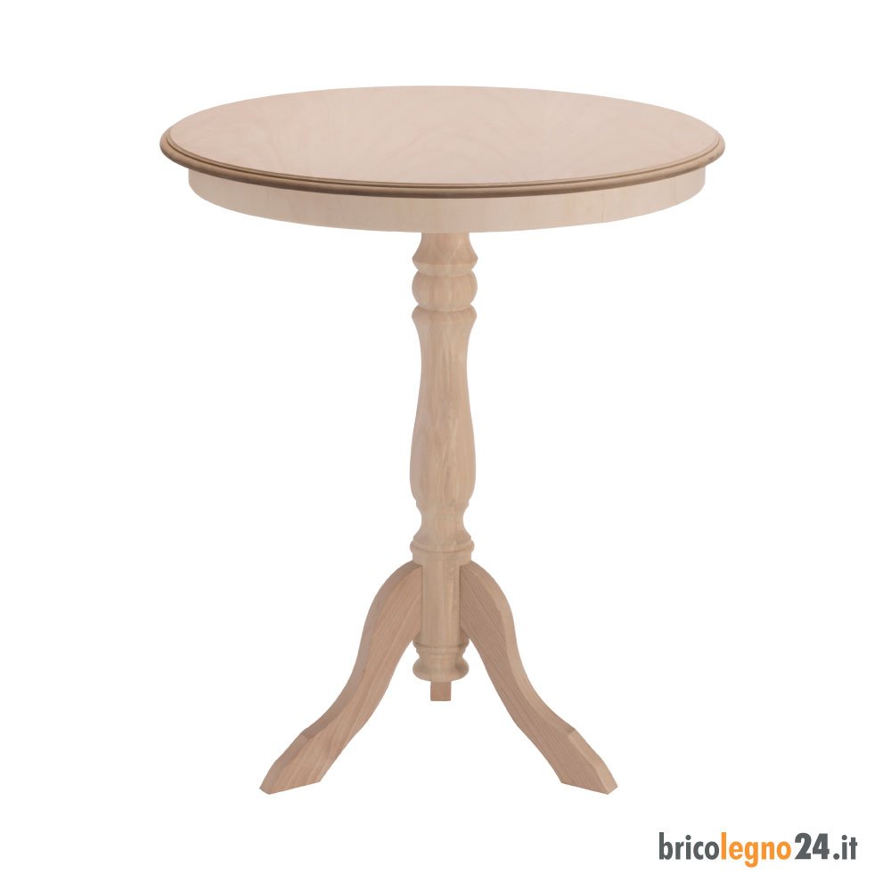 ROUND TABLE IN BEECH AND TANGANYIKA SIZE 60X75X60