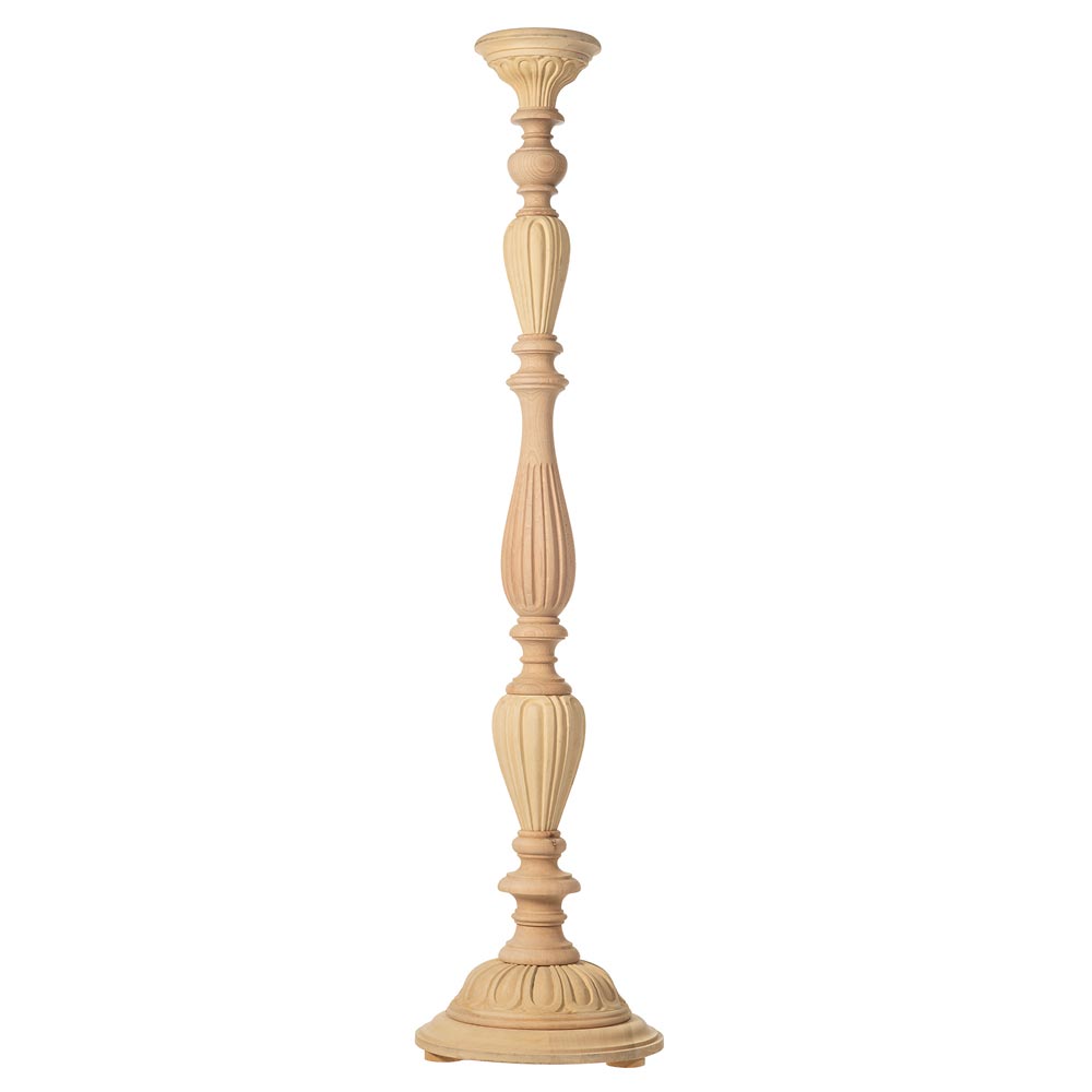 Light stand ‘baccello’ in beech and mdf size 33x33x133