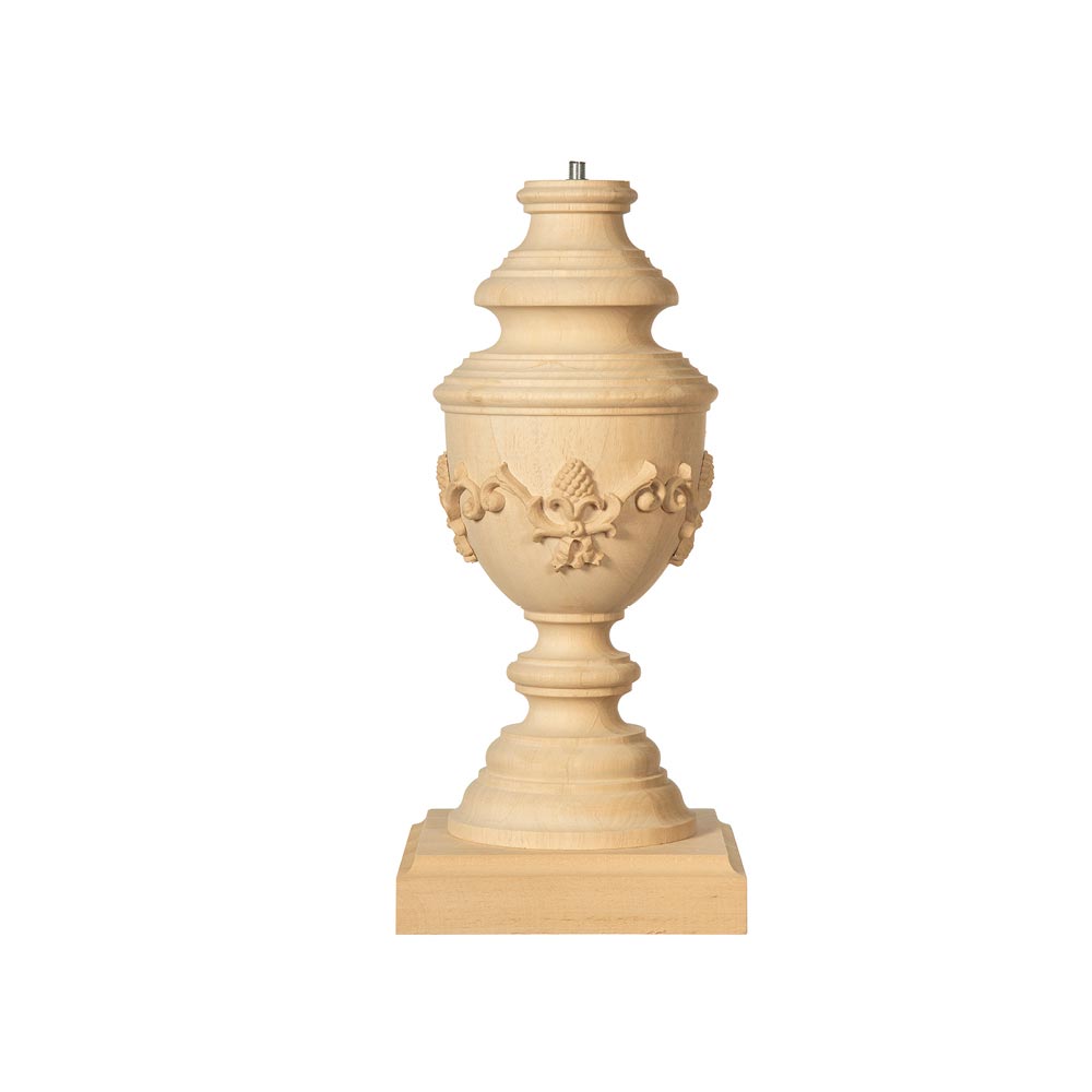 Lamp base ‘botticelli’ wood and wood pulp size 18x41