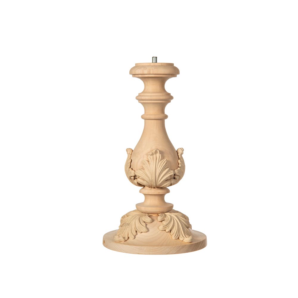 Lamp base in wood and wood pulp size 13,2x22,5