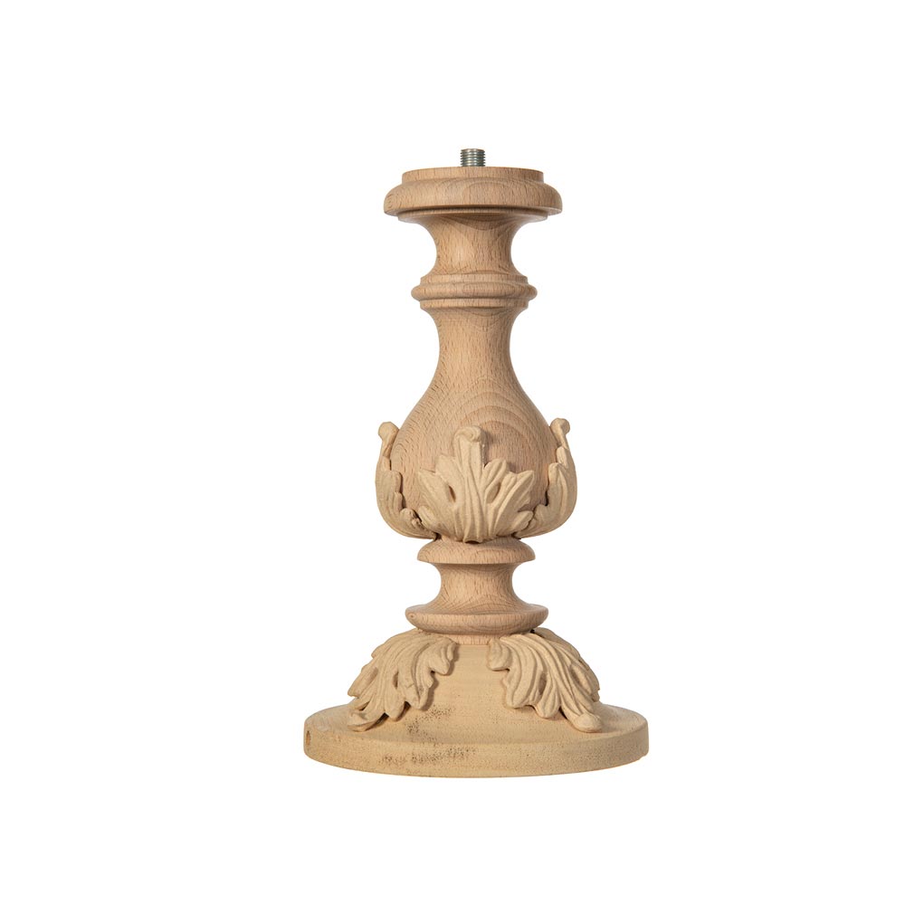 Lamp base in wood and wood pulp size 19x34