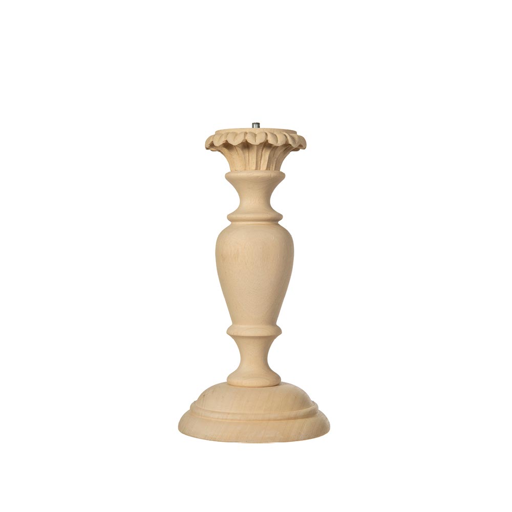 Lamp base in wood and wood pulp size 18x36
