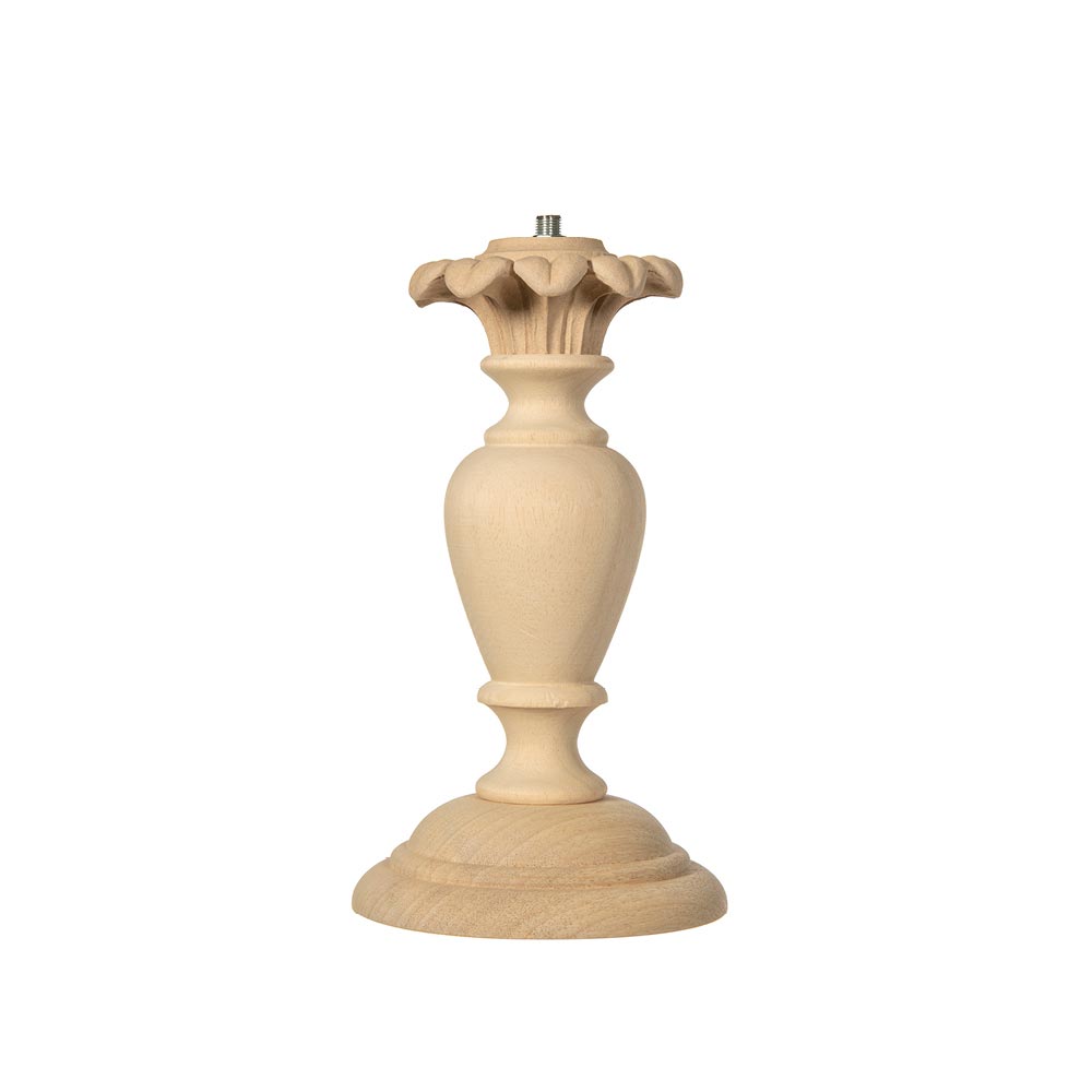 Lamp base in wood and wood pulp size 14x26