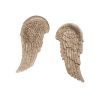 Pair of wing ornaments in resin size 38x6x17