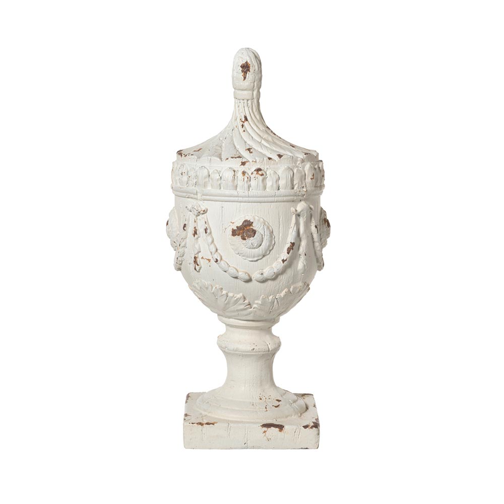 Decorative chalice in resin size 17x17x44