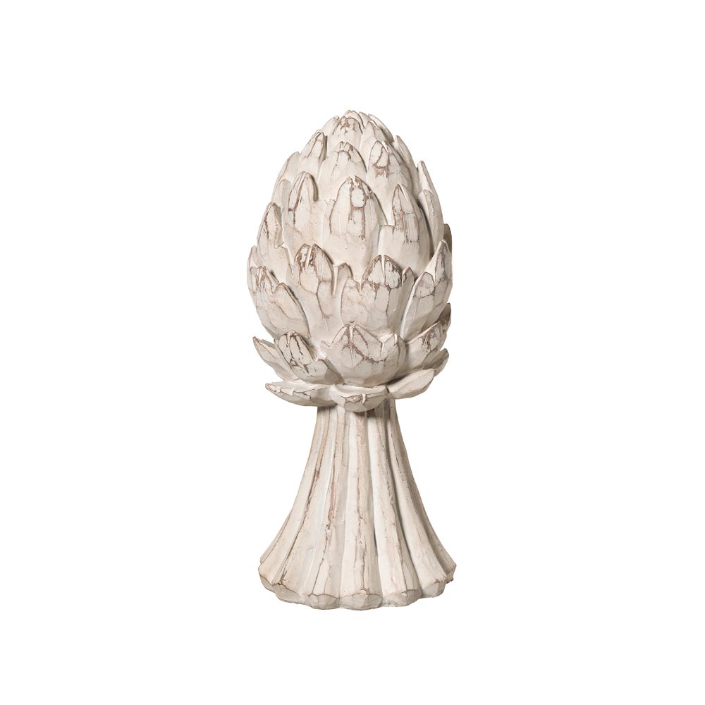 Decorative pinecone in resin size 11x11x25
