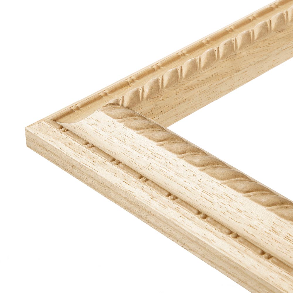 Twisted rope frame in wood pulp