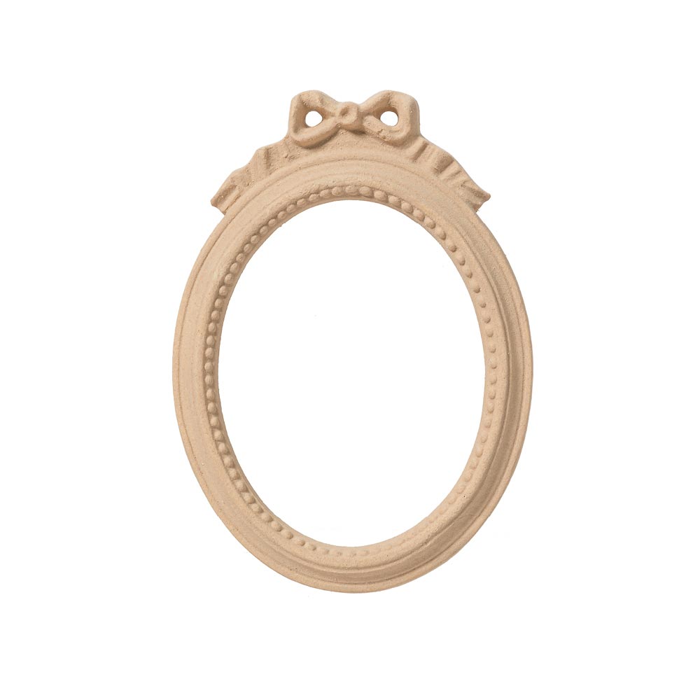 Oval frame with bow size 11,6x2x16