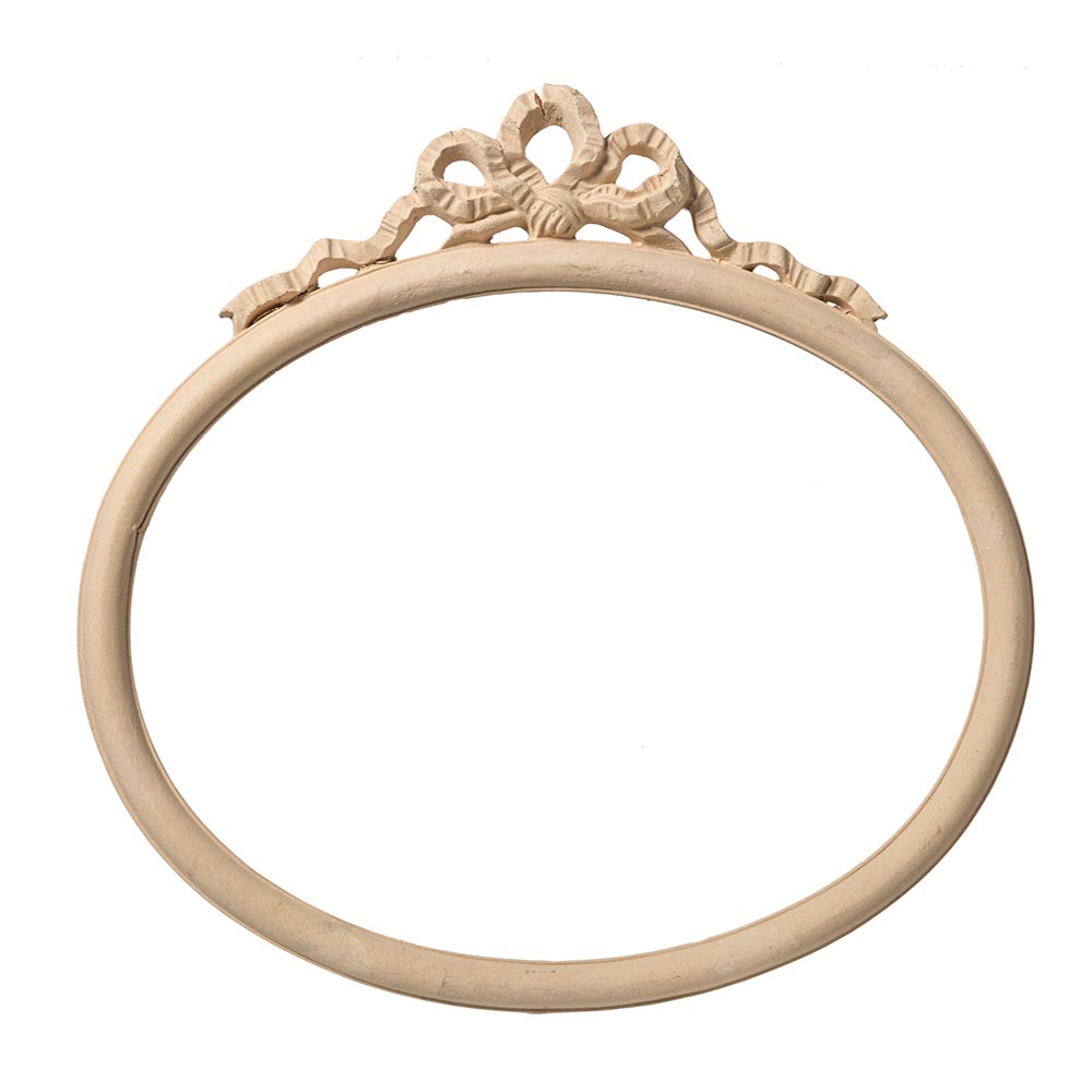 Oval frame with bow size 54,2x3,7x53